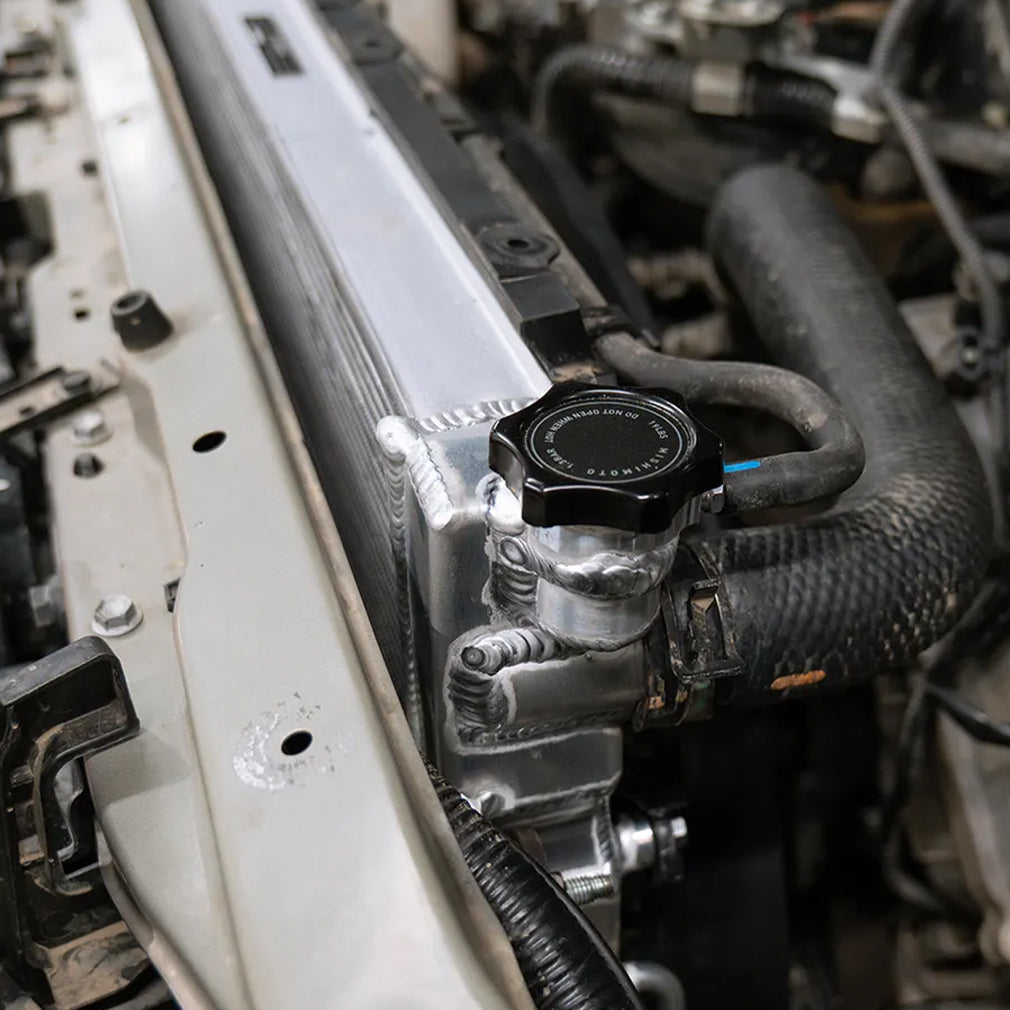 Mishimoto High-Pressure 1.3 Bar Radiator Cap Small Non-Directional - MMRC-13-SMC by Mishimoto - installed view