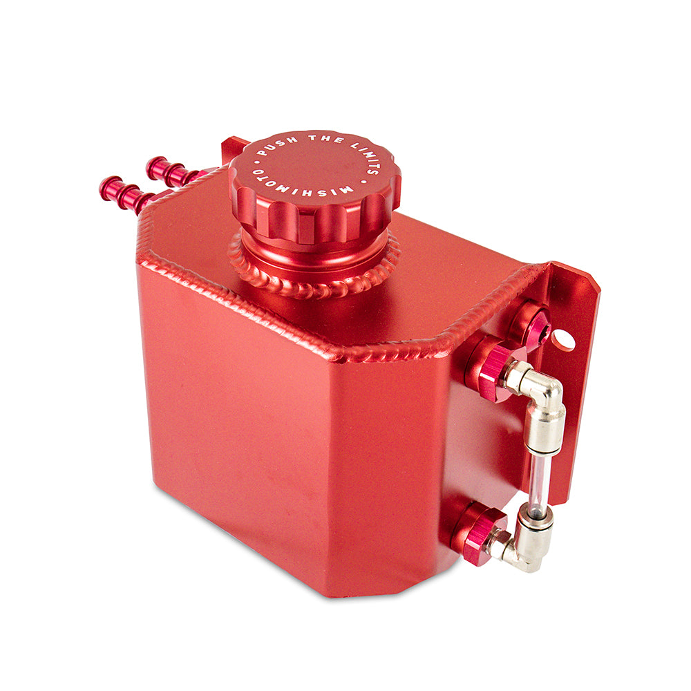 Mishimoto 1L Coolant Overflow Tank - Red - MMRT-1LRD by Mishimoto - close-up