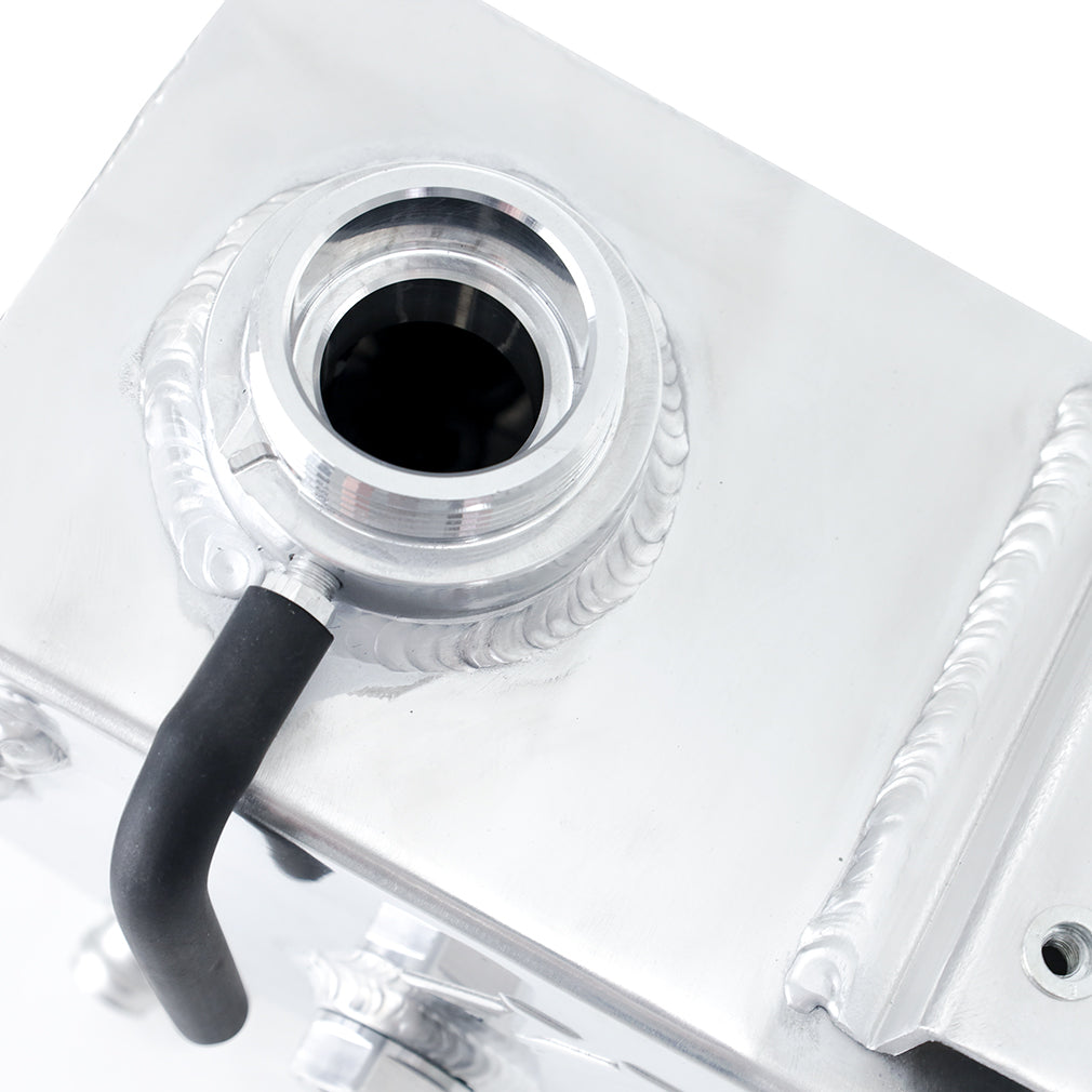 Mishimoto 2021+ Ford Bronco 2.3/2.7L EcoBoost Expansion Tank - Polished - MMRT-BR-21P for 2021-2026 Ford Bronco - installed v