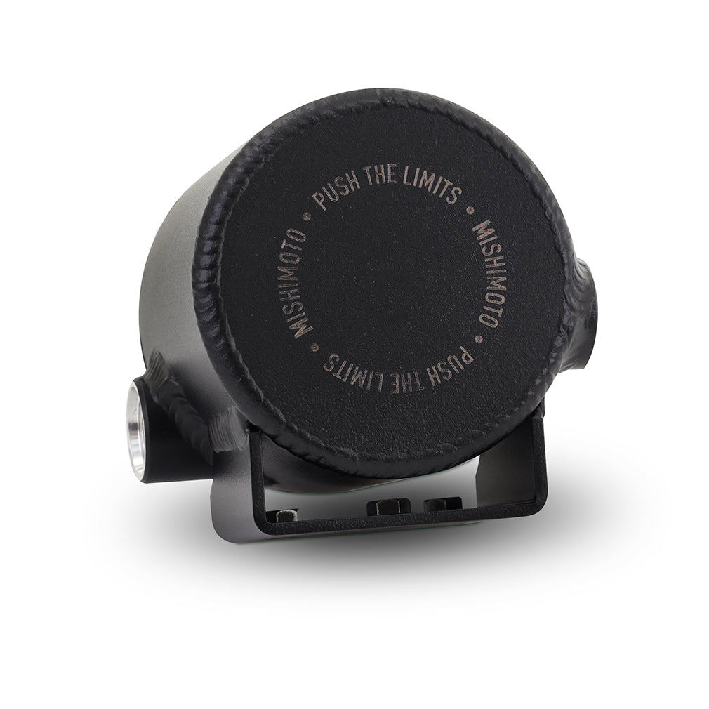 Mishimoto Universal Aluminum Coolant Expansion Tank - MWBK - MMRT-EXP-TRDBK for 1997-2023 Toyota Tacoma - side view