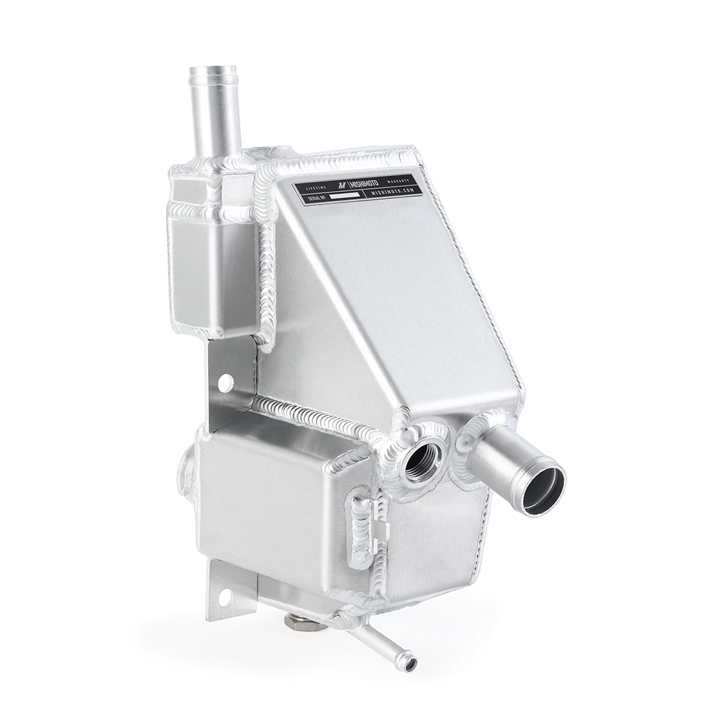 Mishimoto 11+ Ford 6.7L Powerstroke Secondary Expansion Tank - Natural - MMRT-F2D-11SN for 2011-2022 Ford F 250 - angle view