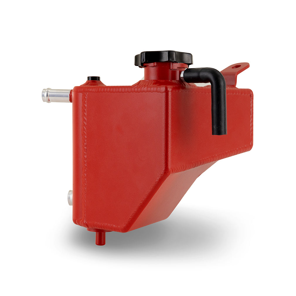 Mishimoto 2023+ Toyota GR Corolla Expansion Tank Red - MMRT-GRC-23MWRD for 2023-2025 Toyota GR Corolla - angle view