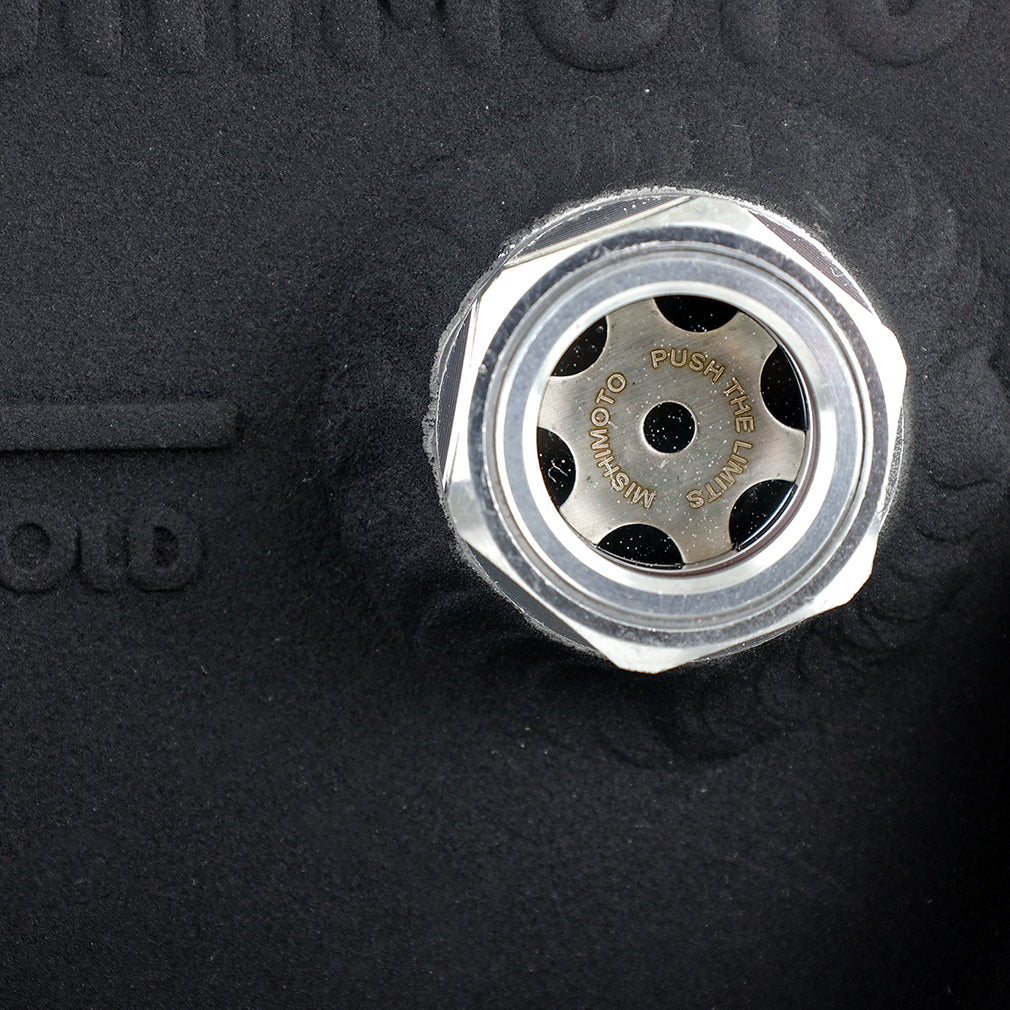 Mishimoto 2024+ Ford Mustang V8/2.3L EcoBoost Expansion Tank - Black - MMRT-MUS-24MWBK for 2024-2026 Ford Mustang - installed