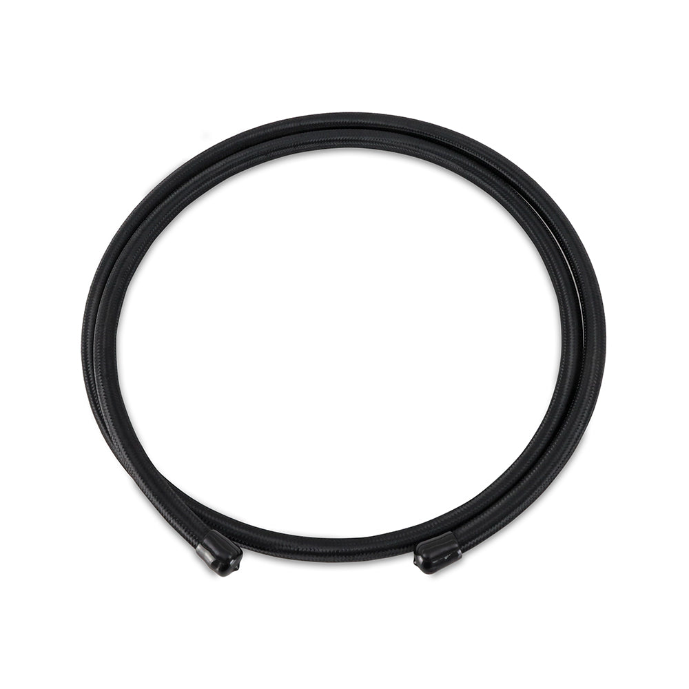 Mishimoto PTFE Braided -6AN 6ft Hose Black - MMSBH-0672-PB by Mishimoto - angle view
