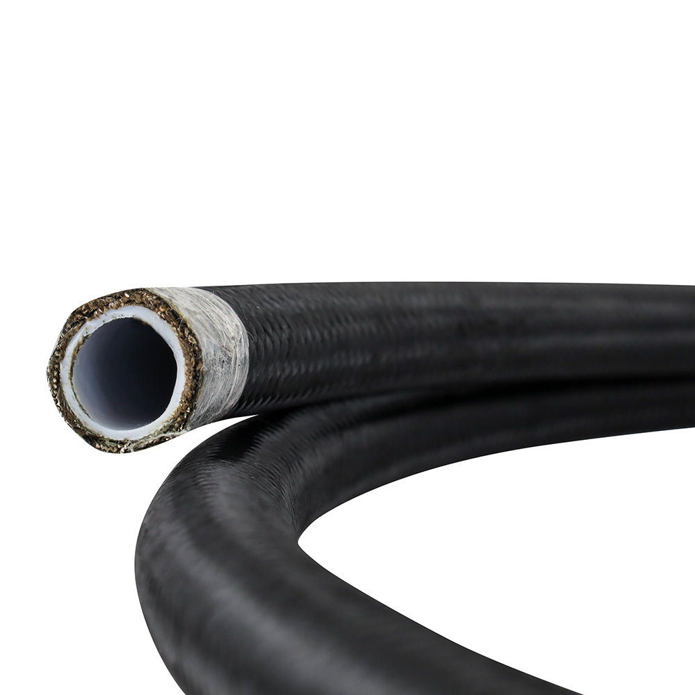 Mishimoto PTFE Braided -6AN 6ft Hose Black - MMSBH-0672-PB