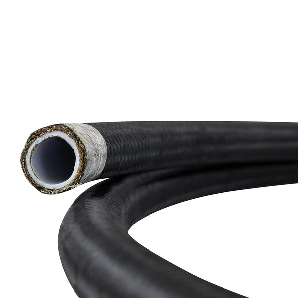 Mishimoto PTFE Braided -6AN 6ft Hose Black - MMSBH-0672-PB
