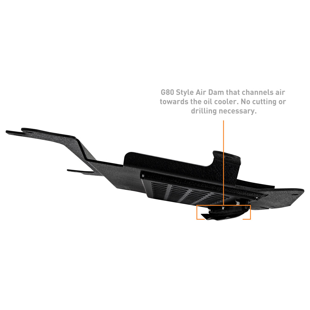 Mishimoto 15-22 BMW F80 M3/M4 Skid Plate - MMSD-F80-15WBK for 2015-2020 BMW M4 - angle view