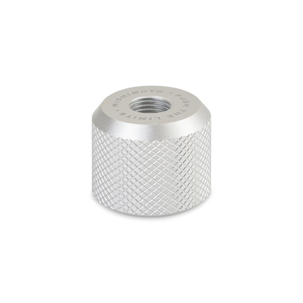 Mishimoto Shift Knob Reverse Lockout Adapter Kit - Silver (Set of 4) - MMSK-ADAP-RLOSL by Mishimoto - angle view