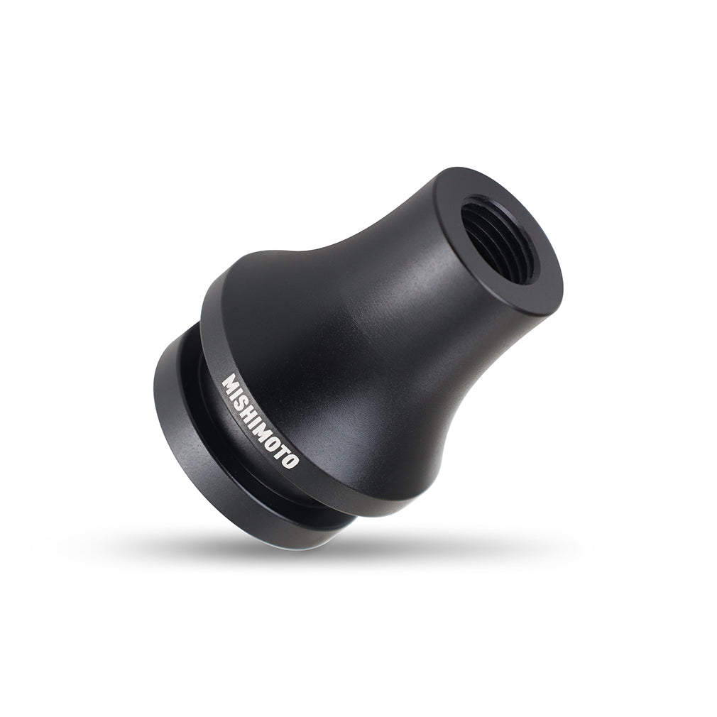 Mishimoto Shift Boot Retainer/Adapter M12x1.25 - Black - MMSK-RET-12125BK by Mishimoto - angle view