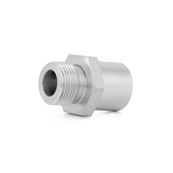 Mishimoto Stainless Steel Sandwich Plate Adapter, M20 - MMSPA-M20 by Mishimoto - side view