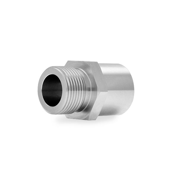 Mishimoto Stainless Steel Sandwich Plate Adapter, M22 - MMSPA-M22 by Mishimoto - installed view