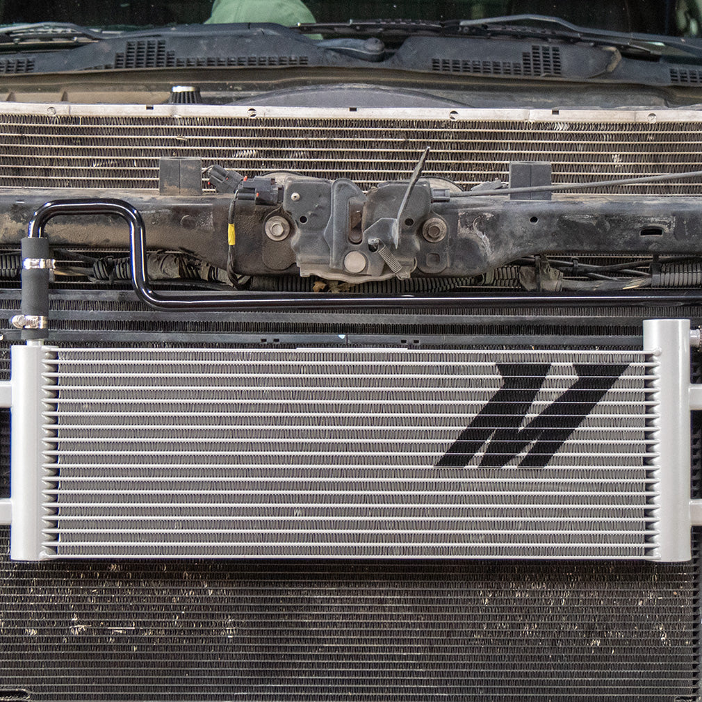 Mishimoto 10-12 Ram 2500/3500 6.7L Cummins Transmission Cooler - MMTC-RAM-10 for 2010 Dodge Ram 2500 - side view