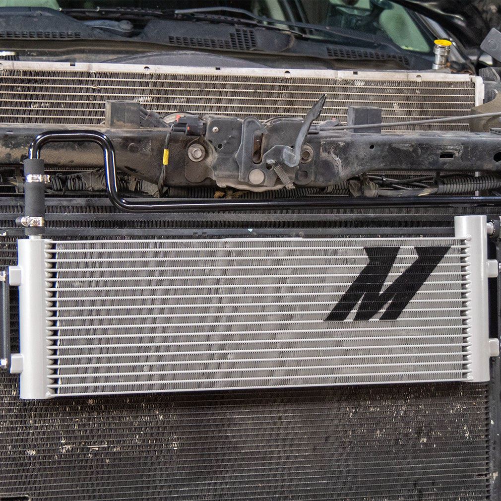Mishimoto 10-12 Ram 2500/3500 6.7L Cummins Transmission Cooler - MMTC-RAM-10 for 2010 Dodge Ram 2500 - angle view