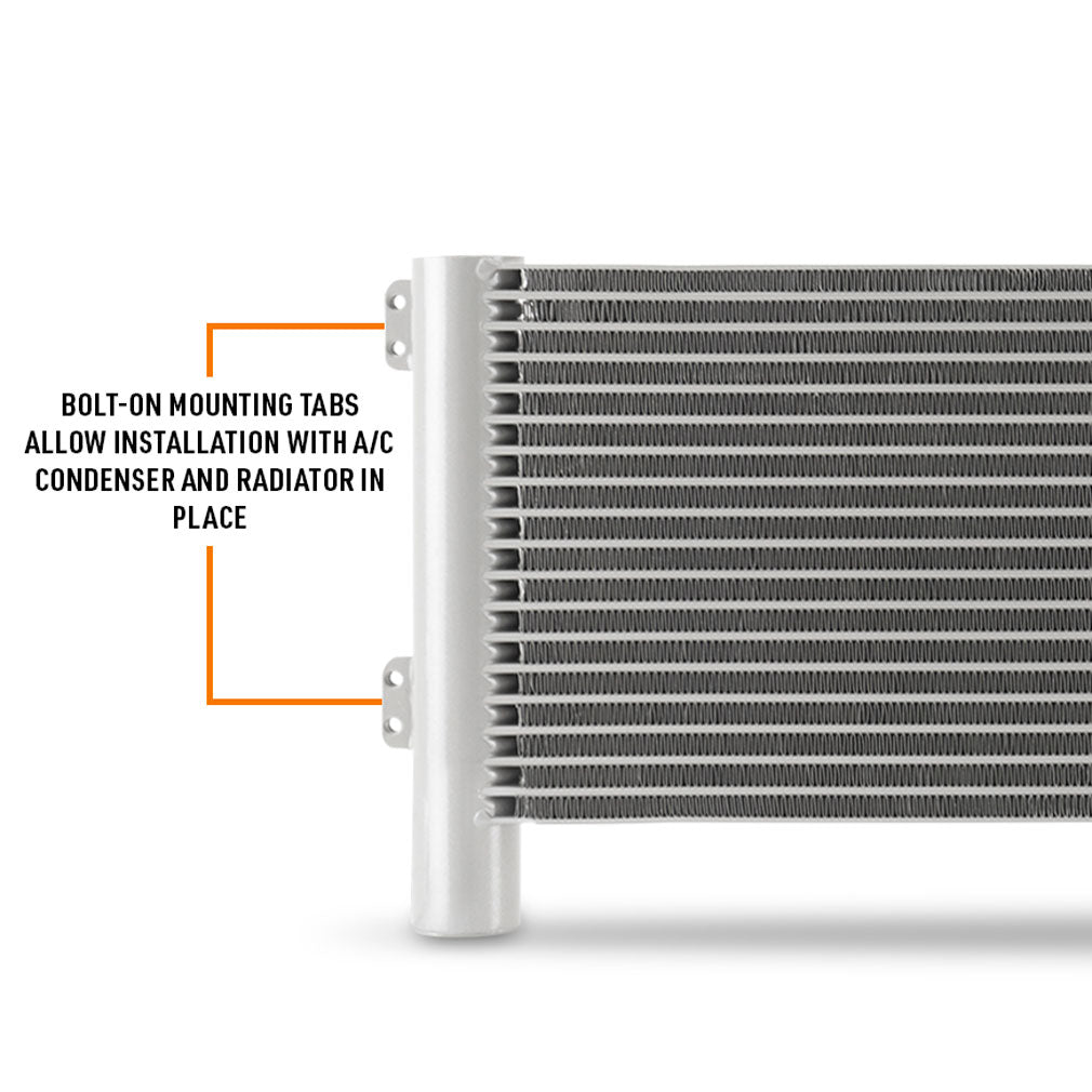 Mishimoto 2019+ Ram 6.7L Cummins Transmission Cooler - MMTC-RAM-19 for 2019-2024 Ram 2500 - angle view