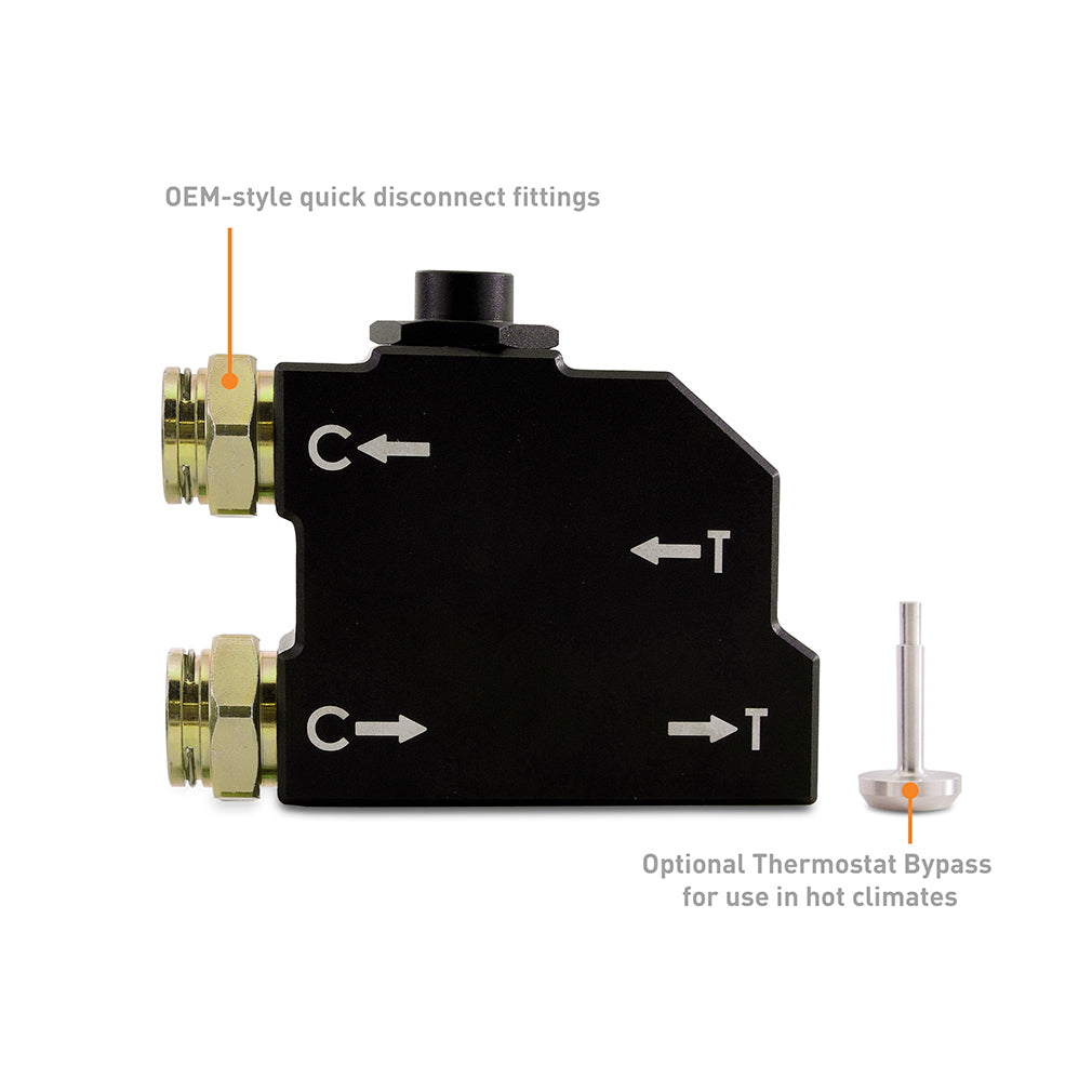 Mishimoto 2013+ Dodge Ram 6.7L Cummins Thermal Bypass Valve Kit - MMTC-RAM-TBV for 2013-2018 Ram 2500 - detail view