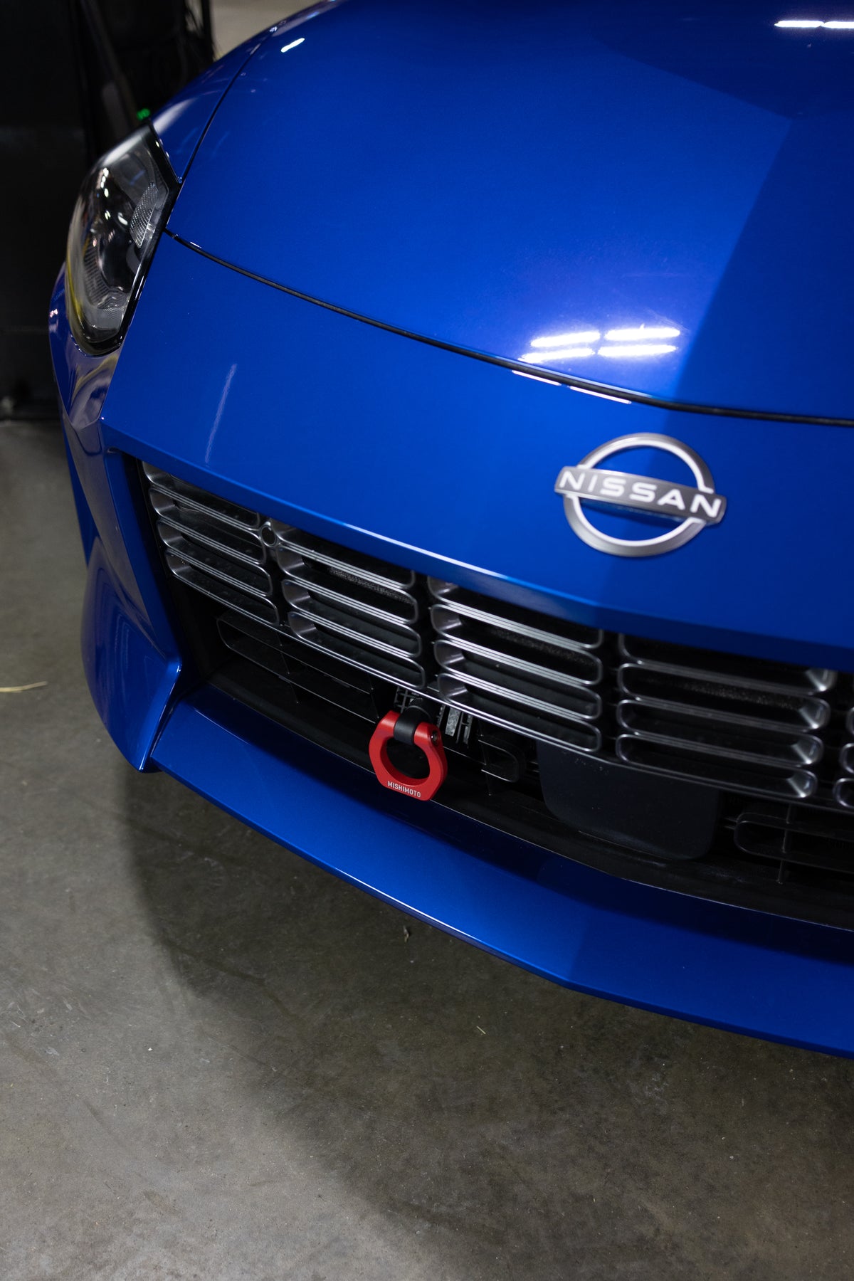 Mishimoto 2023+ Nissan Z Tow Hook (Front) Polished - MMTH-Z-23P for 2023-2025 Nissan Z - rear view