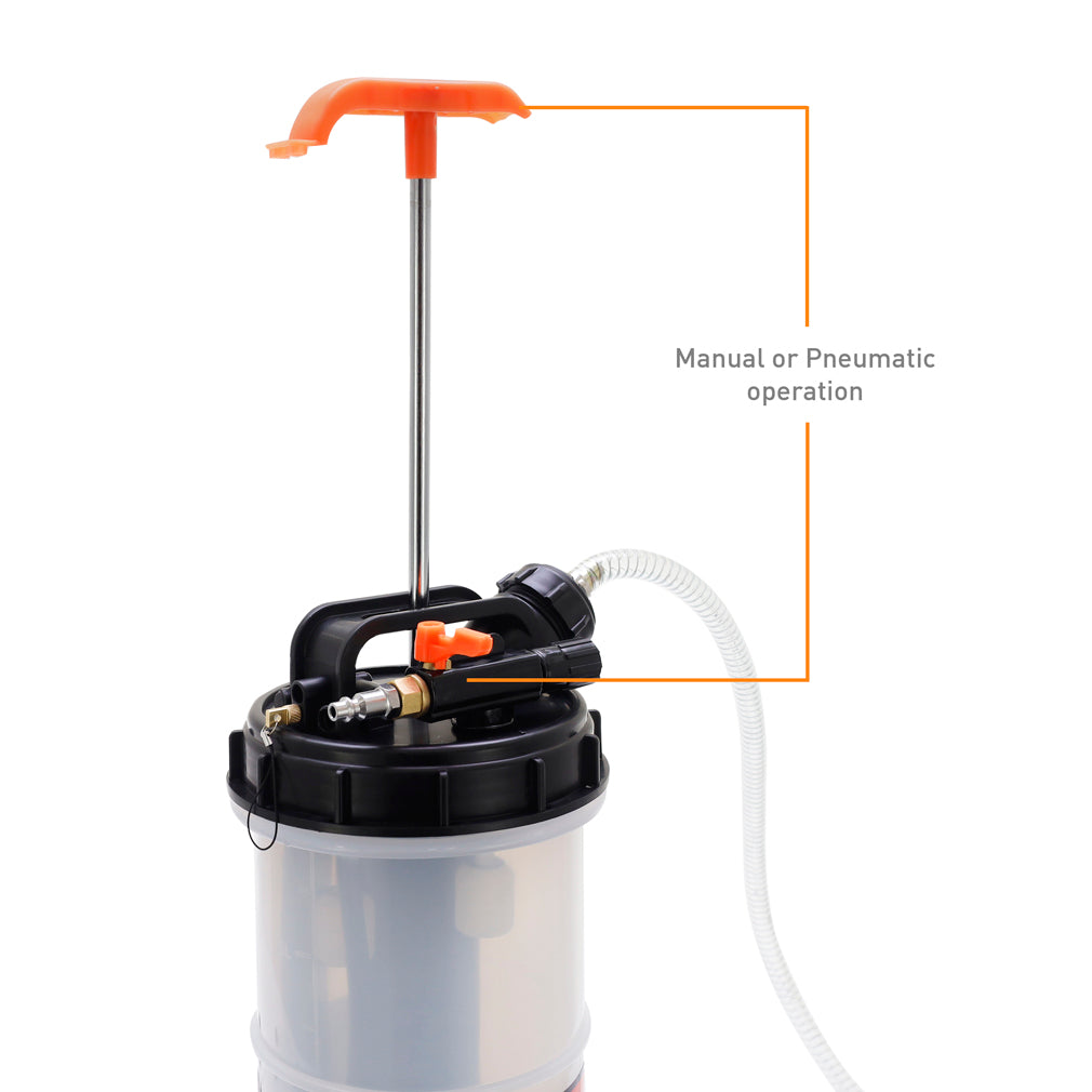 Mishimoto Fluid Extractor Manual and Pneumatic - 5.6L - MMTL-FEX-MP56 by Mishimoto - side view