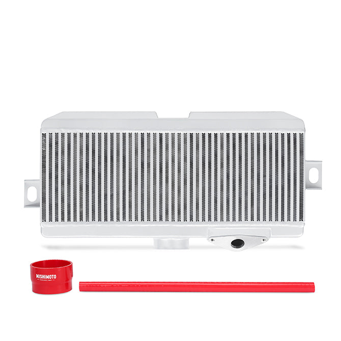 Mishimoto Subaru 08-14 WRX STi Top-Mount Intercooler Kit - Powder Coated Silver & Red Hoses - MMTMIC-STI-08SLRD