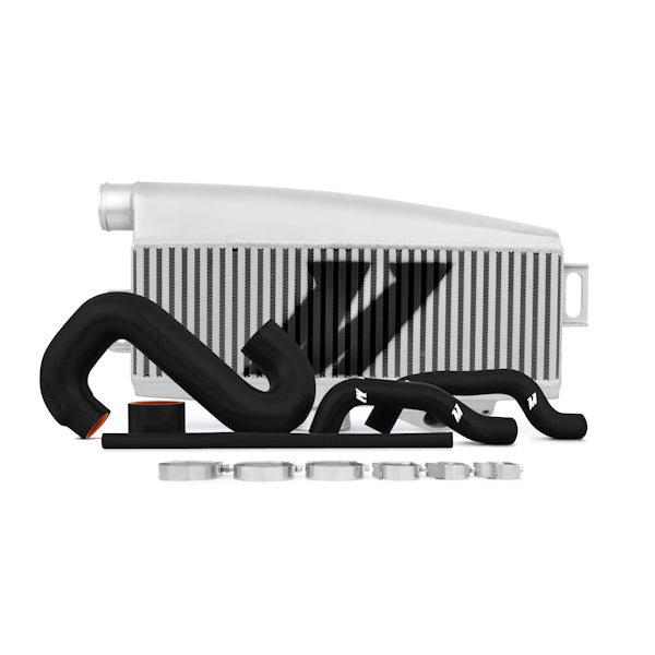 Mishimoto Subaru 02-07 WRX/04-07 STi Top-Mount Intercooler Kit - Powder Coated Silver & Black Hoses - MMTMIC-WRX-01SLBK for 2