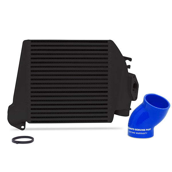 Mishimoto 08-14 Subaru WRX Top-Mount Intercooler Kit - Powder Coated Black & Blue Hoses - MMTMIC-WRX-08BKBL for 2008-2014 Sub