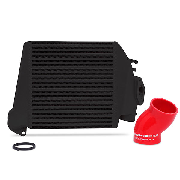 Mishimoto 08-14 Subaru WRX Top-Mount Intercooler Kit - Powder Coated Black & Red Hoses - MMTMIC-WRX-08BKRD for 2008-2014 Suba