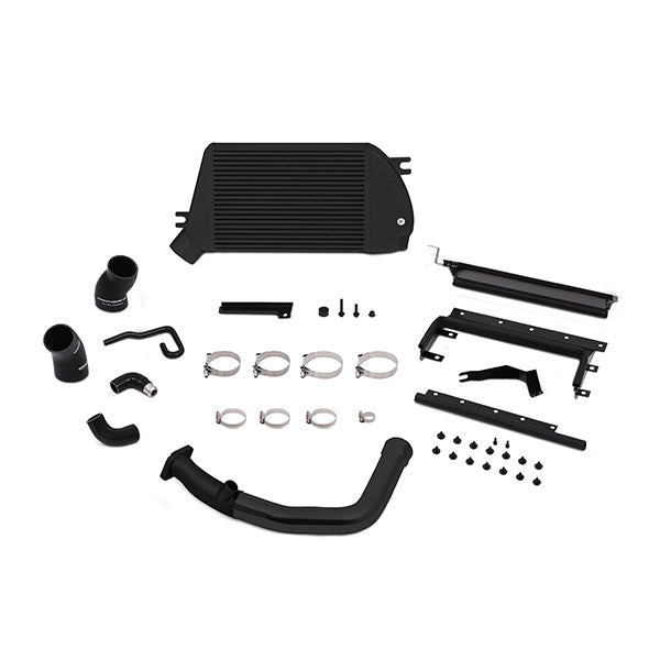 Mishimoto 2015 Subaru WRX Top-Mount Intercooler Kit - Powder Coated Black & Black Pipes - MMTMIC-WRX-15BBK for 2015-2021 Suba
