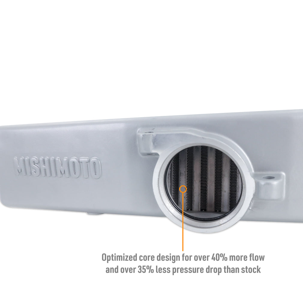 Mishimoto 2022+ Subaru WRX Top-Mount Intercooler - Silver - MMTMIC-WRX-22SL for 2022-2025 Subaru WRX - installed view