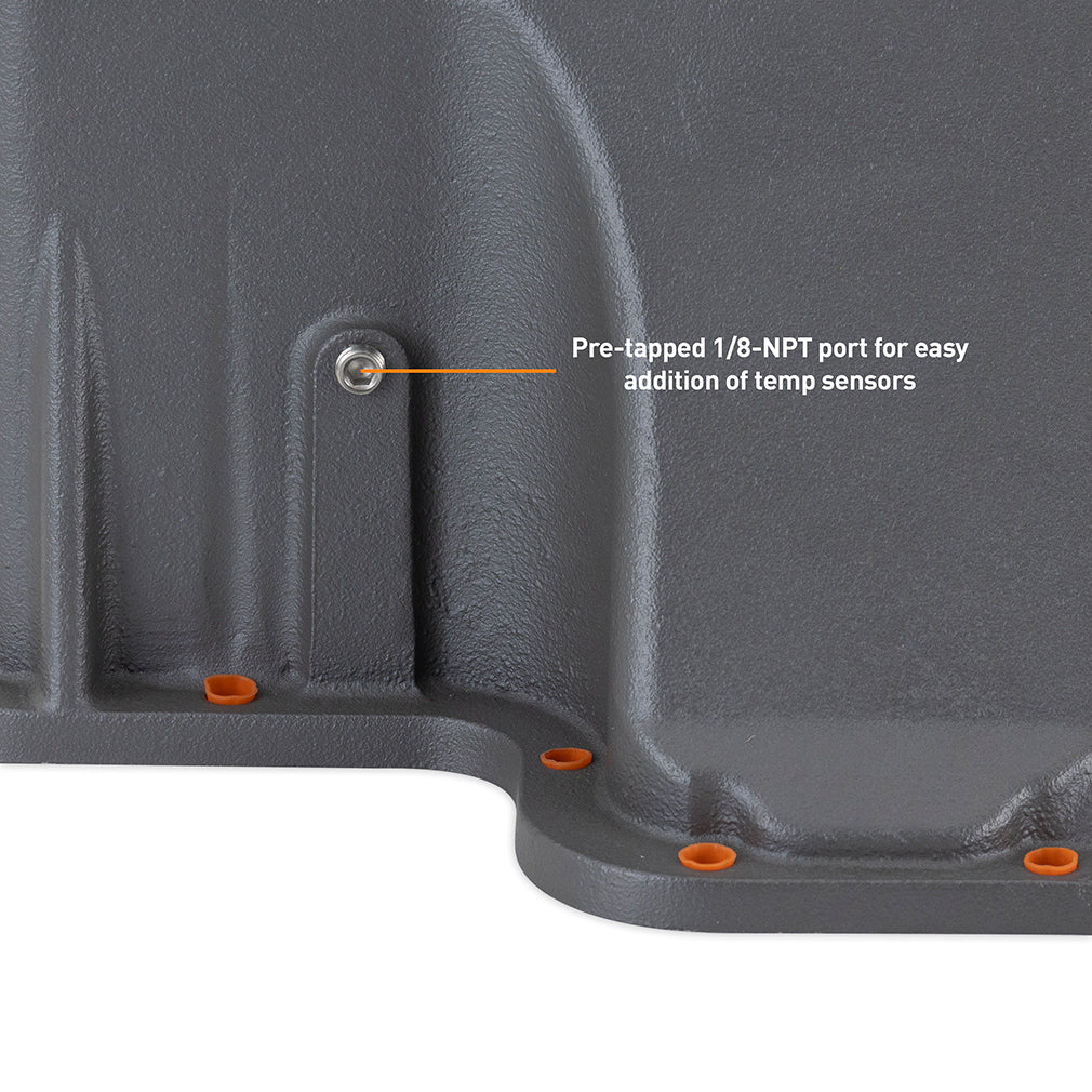Mishimoto 89-10 Powerstroke E4OD 4R100 5R110 Trans Pan Cast GR - MMTP-F2D-89 for 1992-2013 Ford E 350 - alternate view