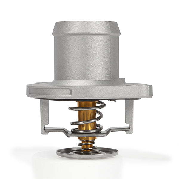 Mishimoto 03-07 Ford 6.0L Powerstroke High-Temperature Thermostat w/ Housing - MMTS-F2D-03CH for 2004-2010 Ford E 350 - angle