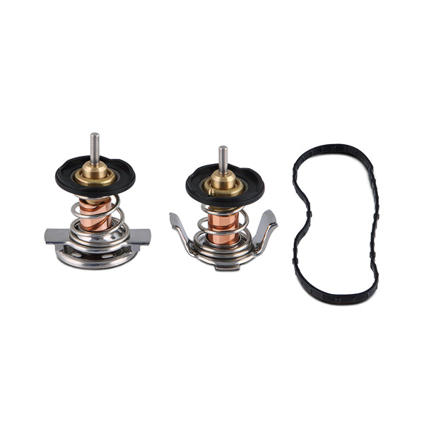 Mishimoto Ford 6.4L Powerstroke Low-Temperature Thermostat (Set of 2) - MMTS-F2D-08L for 2008-2010 Ford F 250 - angle view