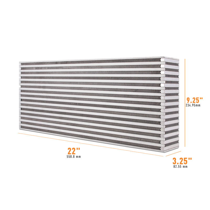 Mishimoto Universal Air-to-Air Intercooler Core - 22in / 9.25in / 3.25in - MMUIC-10 by Mishimoto - detail view