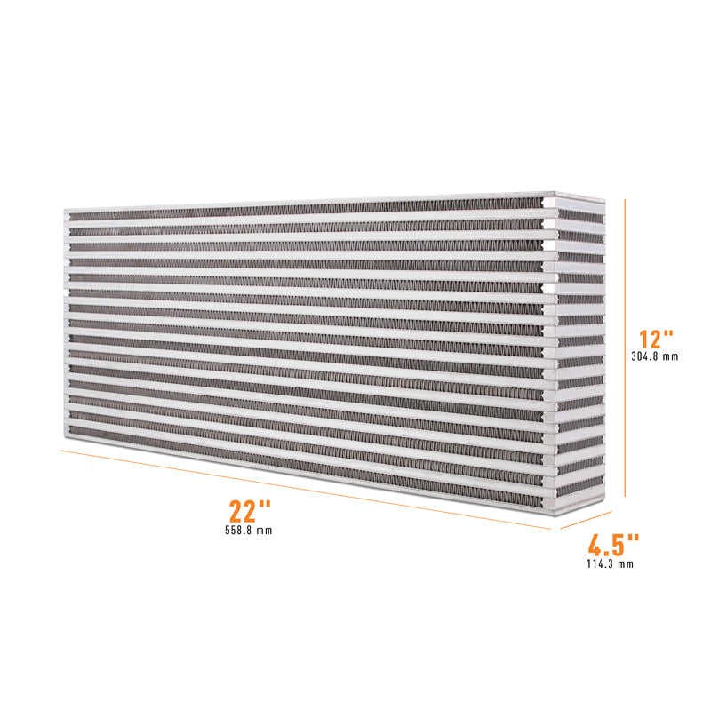 Mishimoto Universal Air-to-Air Intercooler Core - 22in / 12in / 4.5in - MMUIC-12 by Mishimoto - detail view