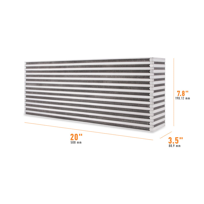 Mishimoto Universal Air-to-Air Intercooler Core - 20in / 7.8in / 3.5in - MMUIC-14 by Mishimoto - angle view