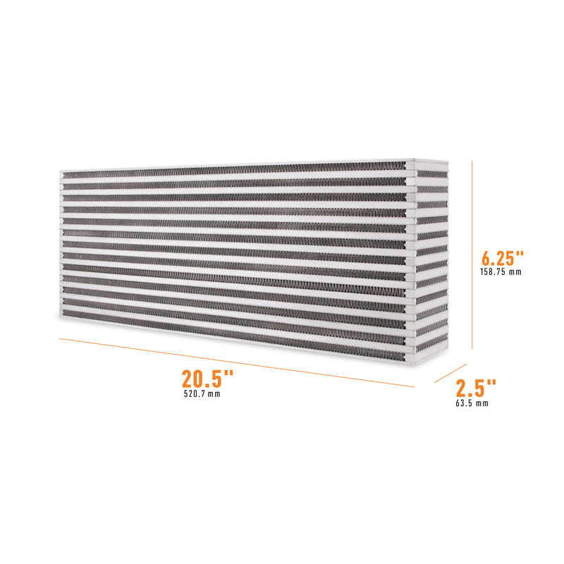 Mishimoto Universal Air-to-Air Intercooler Core - 20.5in / 6.25in / 2.5in - MMUIC-15 by Mishimoto - detail view