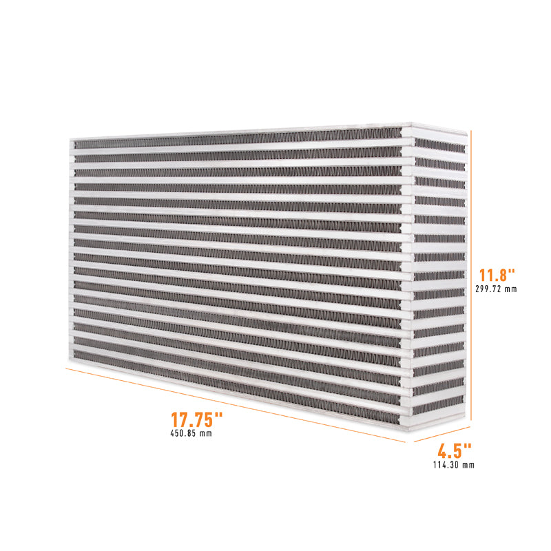 Mishimoto Universal Air-to-Air Intercooler Core - 17.75in / 11.8in / 4.5in - MMUIC-18 by Mishimoto - detail view