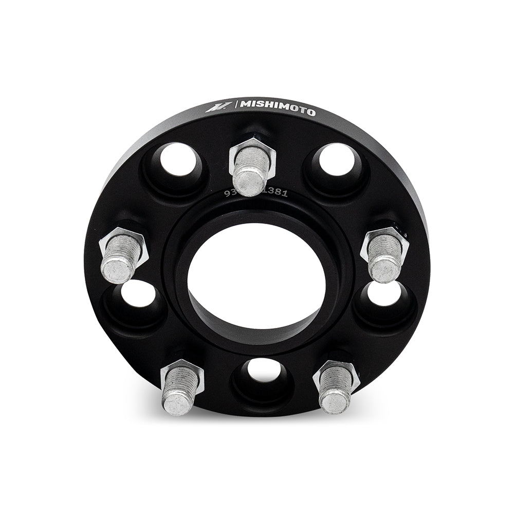 Mishimoto 5X114.3 20MM Wheel Spacers - Black - MMWS-002-200BK for 1997-2018 Honda CR V - angle view