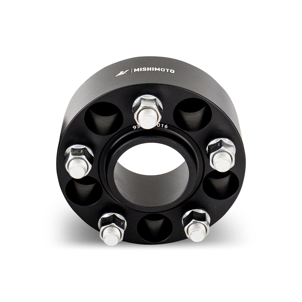 Mishimoto Wheel Spacers - 5x100 - 56.1 - 45 - M12 - Black - MMWS-008-450BK for 1993-2023 Subaru Impreza - detail view