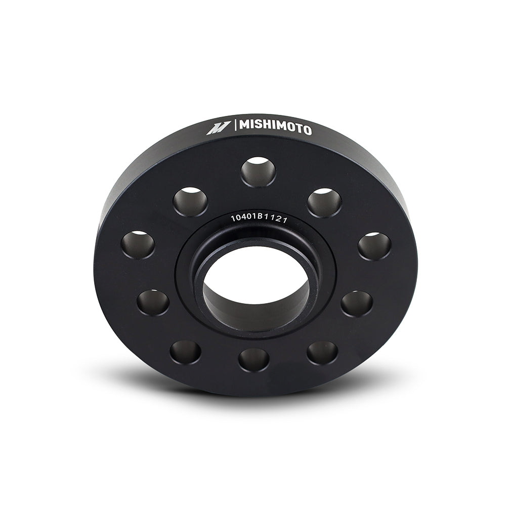 Mishimoto Wheel Spacers - 5x112 - 57.1 - 15 - M14 - Black - MMWS-009-150BK for 1998-2022 Volkswagen Passat - close-up