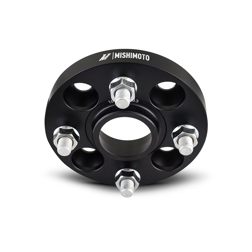 Mishimoto Wheel Spacers - 4x100 - 56.1 - 30 - M12 - Black - MMWS-011-300BK for 1980-2005 Honda Civic - detail view