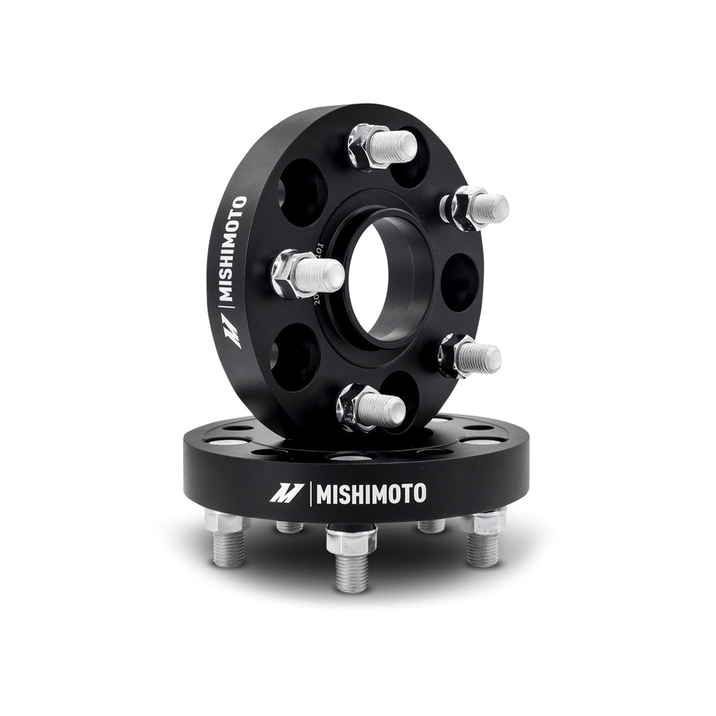 Mishimoto Wheel Spacers - 5x120 - 64.1 CB - M14 x1.5 - 25mm - BK - MMWS-013-250BK