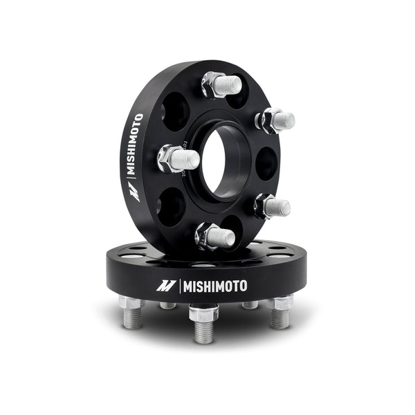 Mishimoto Wheel Spacers - 5x120 - 64.1 CB - M14 x1.5 - 25mm - BK - MMWS-013-250BK