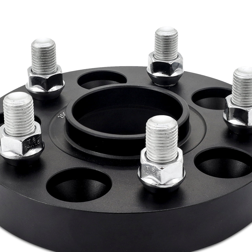 Mishimoto Wheel Spacers - 5x120 - 64.1 CB - M14 x1.5 - 20mm - BK - MMWS-013-200BK for 2005-2024 Honda Odyssey - detail view