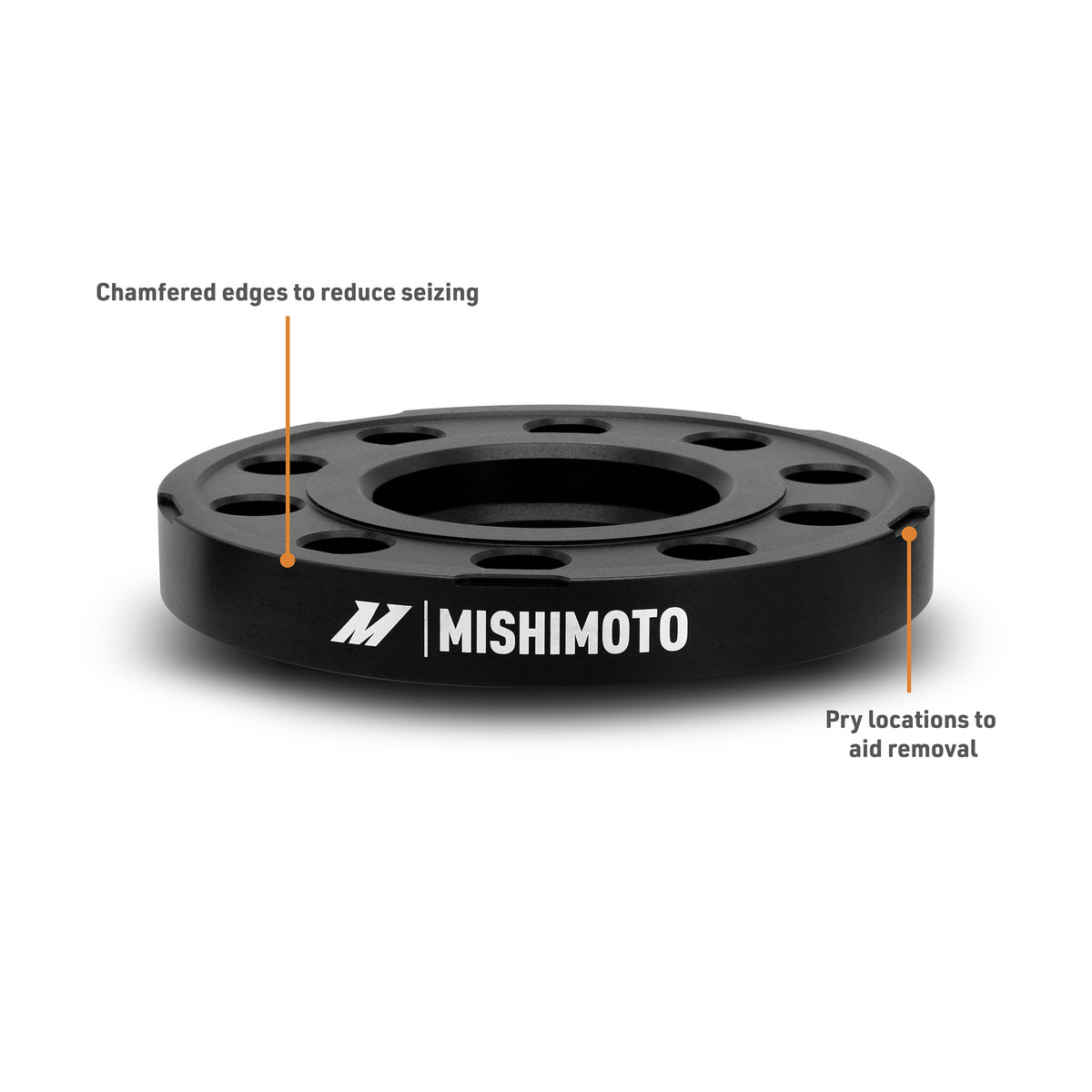Mishimoto Wheel Spacers - 5x120 - 72.6 - 15 - M14 - Black - MMWS-014-150BK for 2014-2021 BMW 2 Series - alternate view