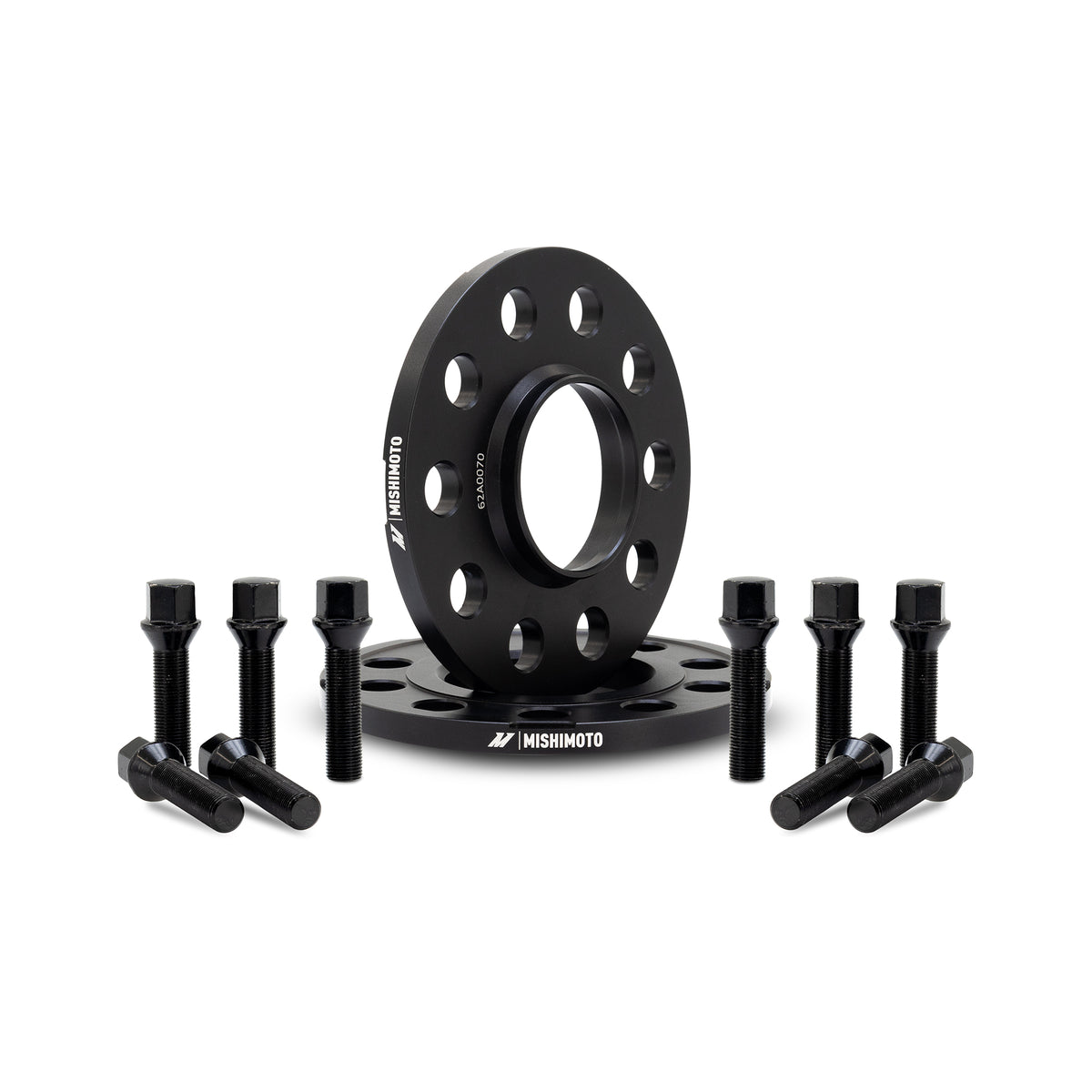 Mishimoto Wheel Spacers - 5x112 - 66.5 - 12 - M14 - Black - MMWS-015-120BK