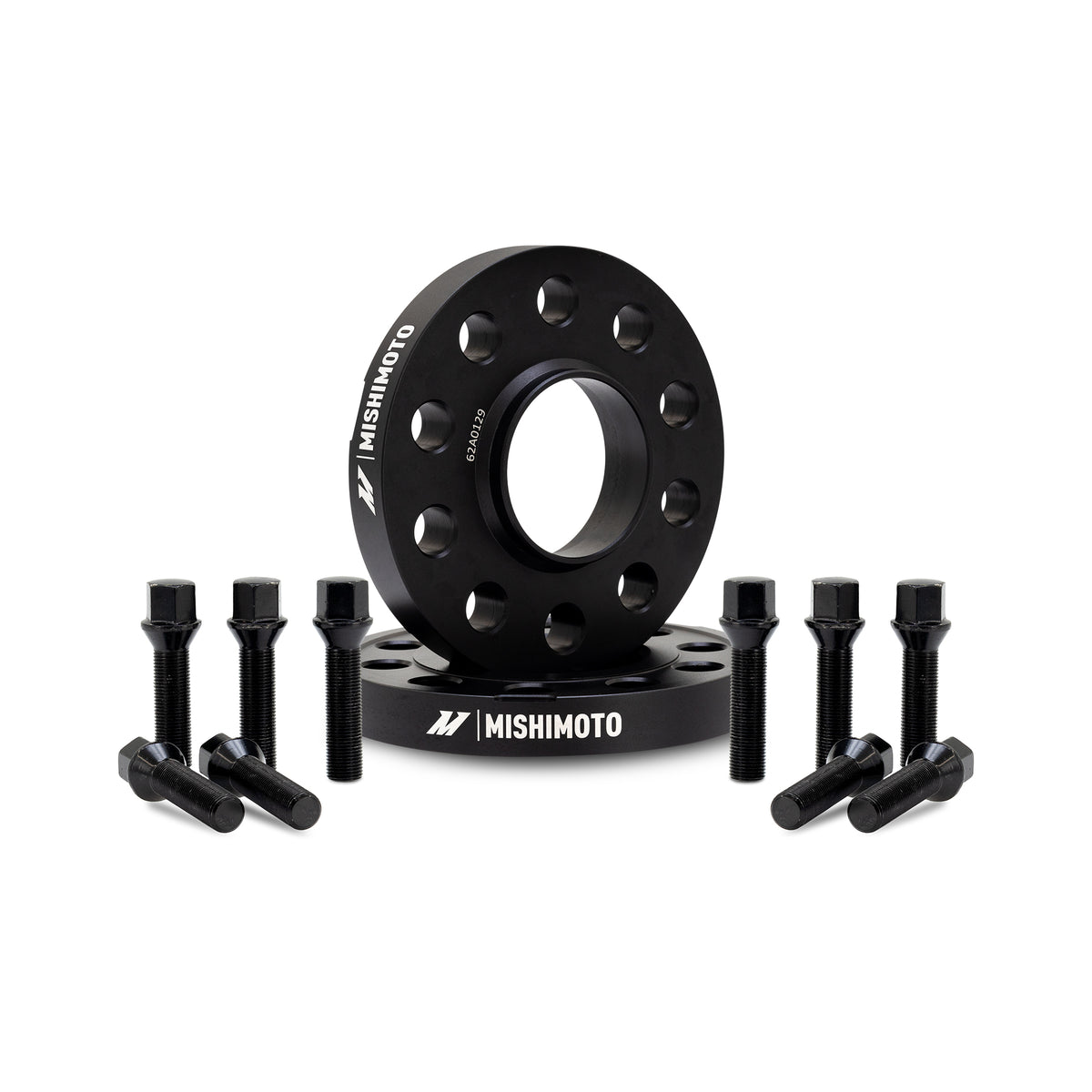 Mishimoto Wheel Spacers - 5x112 - 66.5 - 20 - M14 - Black - MMWS-015-200BK