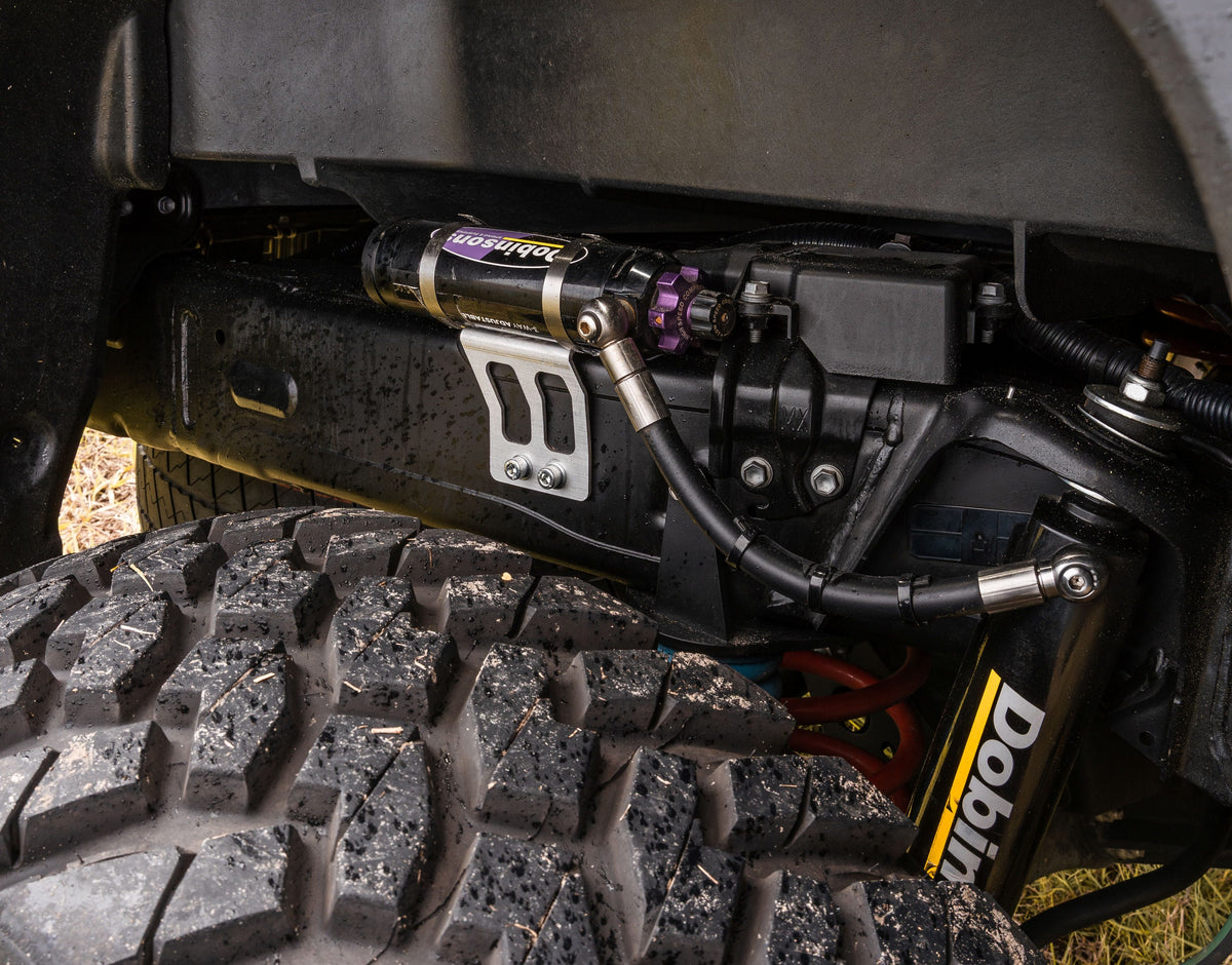 Dobinsons - Reservoir Mount Kit for Rear 4th Gen Tacoma - Raw Aluminum Finish - RM59-063