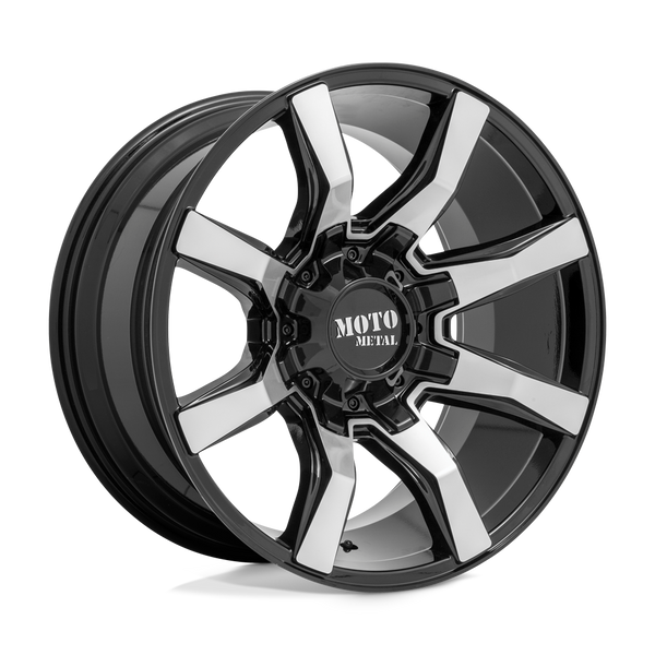 Moto Metal Mo804 Spider 22X12 8X170 -44MM Gloss Black Machined