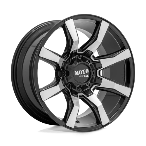 Moto Metal Mo804 Spider 20X10 6X135/6X139.7/6X139 +12MM Gloss Black Machined