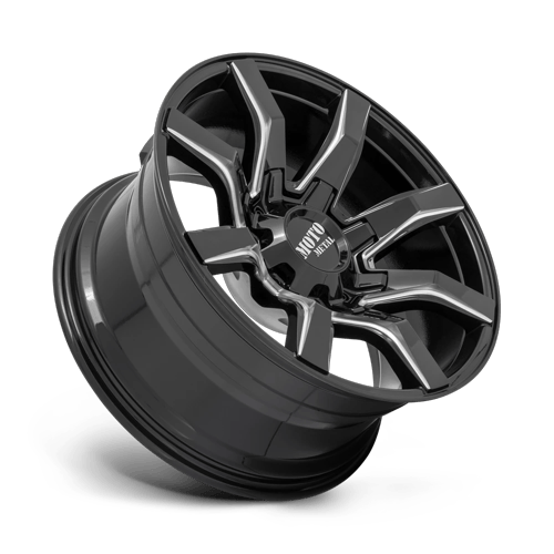 Moto Metal Mo804 Spider 22X10 8X165.1 -18MM Gloss Black Milled