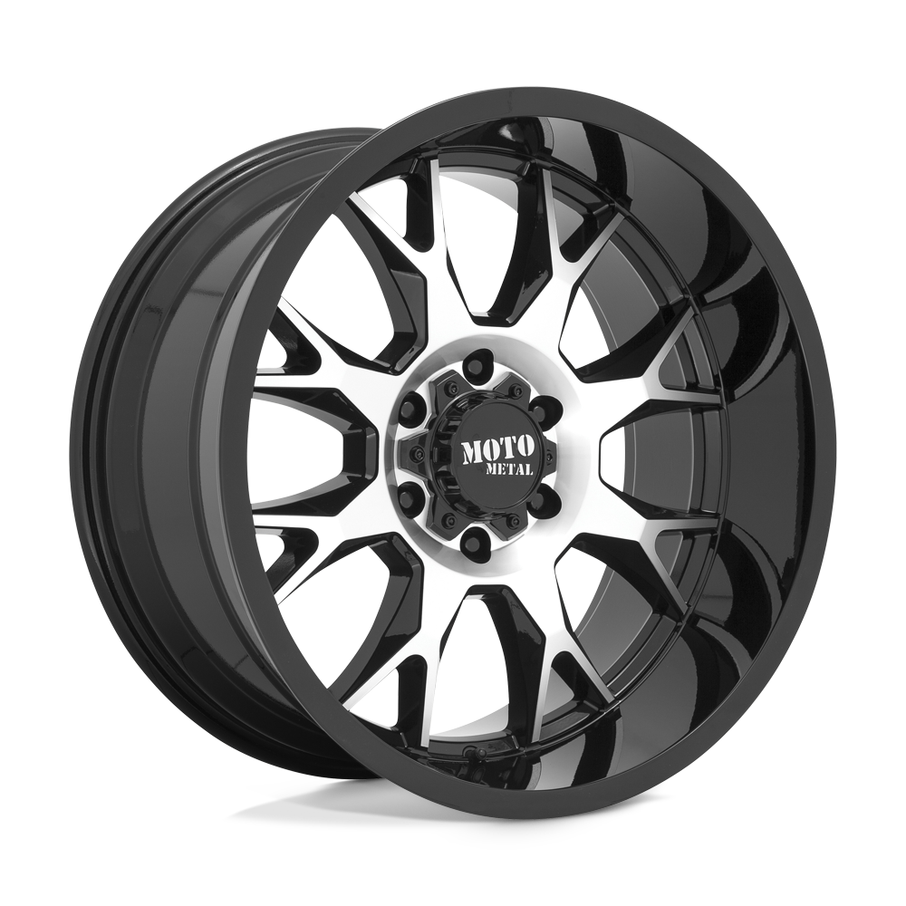 Moto Metal Mo806 20X10 5X127 -18MM Gloss Black Machined